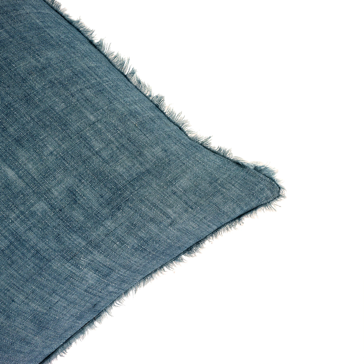 Lina Linen Pillow, Arctic Blue