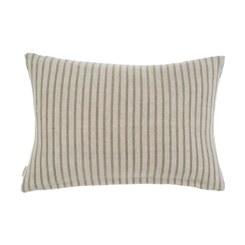 Natural Pinstripe Pillow