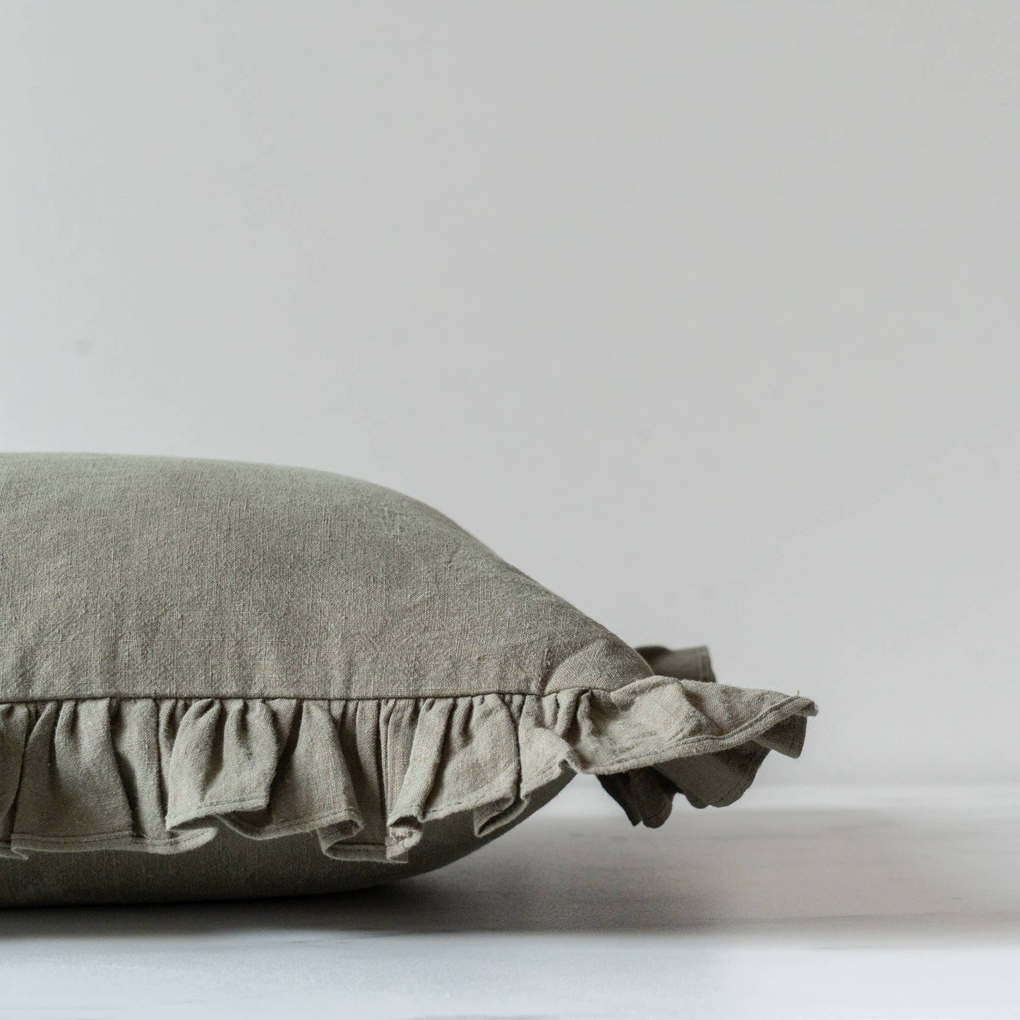 Sage Ruffle Pillow