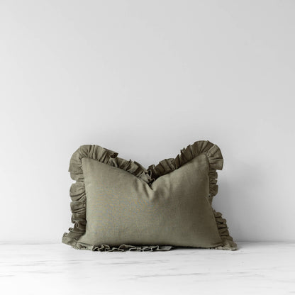 Sage Ruffle Pillow