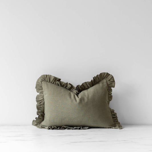 Sage Ruffle Pillow