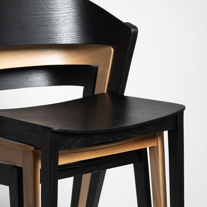 Astrid Stackable Chair - Black