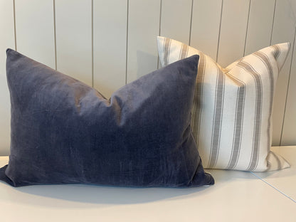 Vera Velvet Pillow Graphite