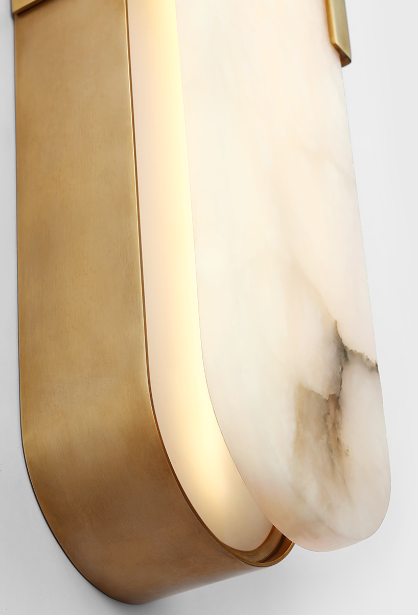 Melange Elongated Sconce - Antique-Burnished Brass