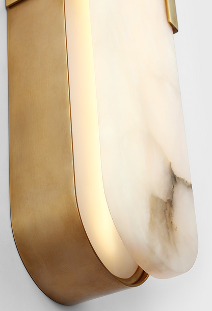 Melange Elongated Sconce - Antique-Burnished Brass