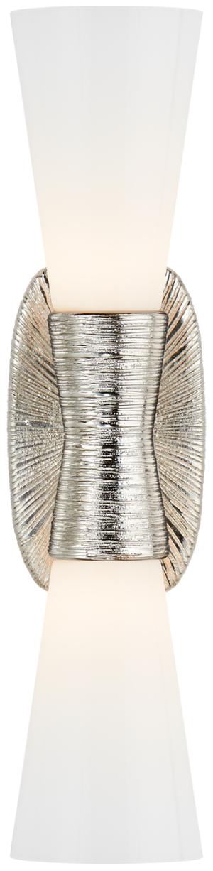 Utopia Double Bath Sconce - Polished Nickel