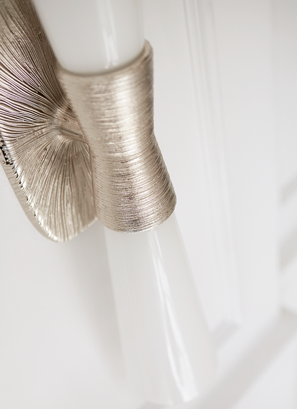 Utopia Double Bath Sconce - Polished Nickel