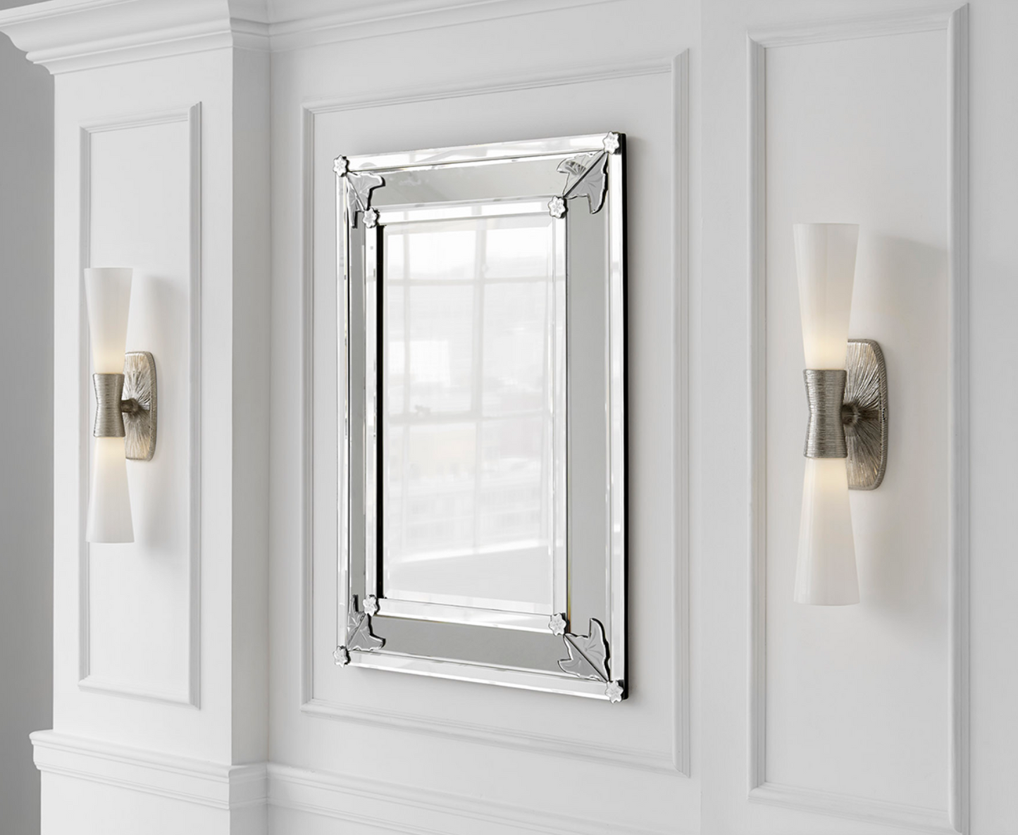 Utopia Double Bath Sconce - Polished Nickel