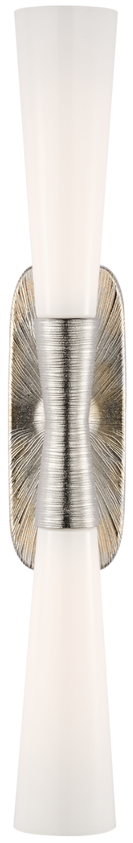 Utopia Double Bath Sconce - Polished Nickel