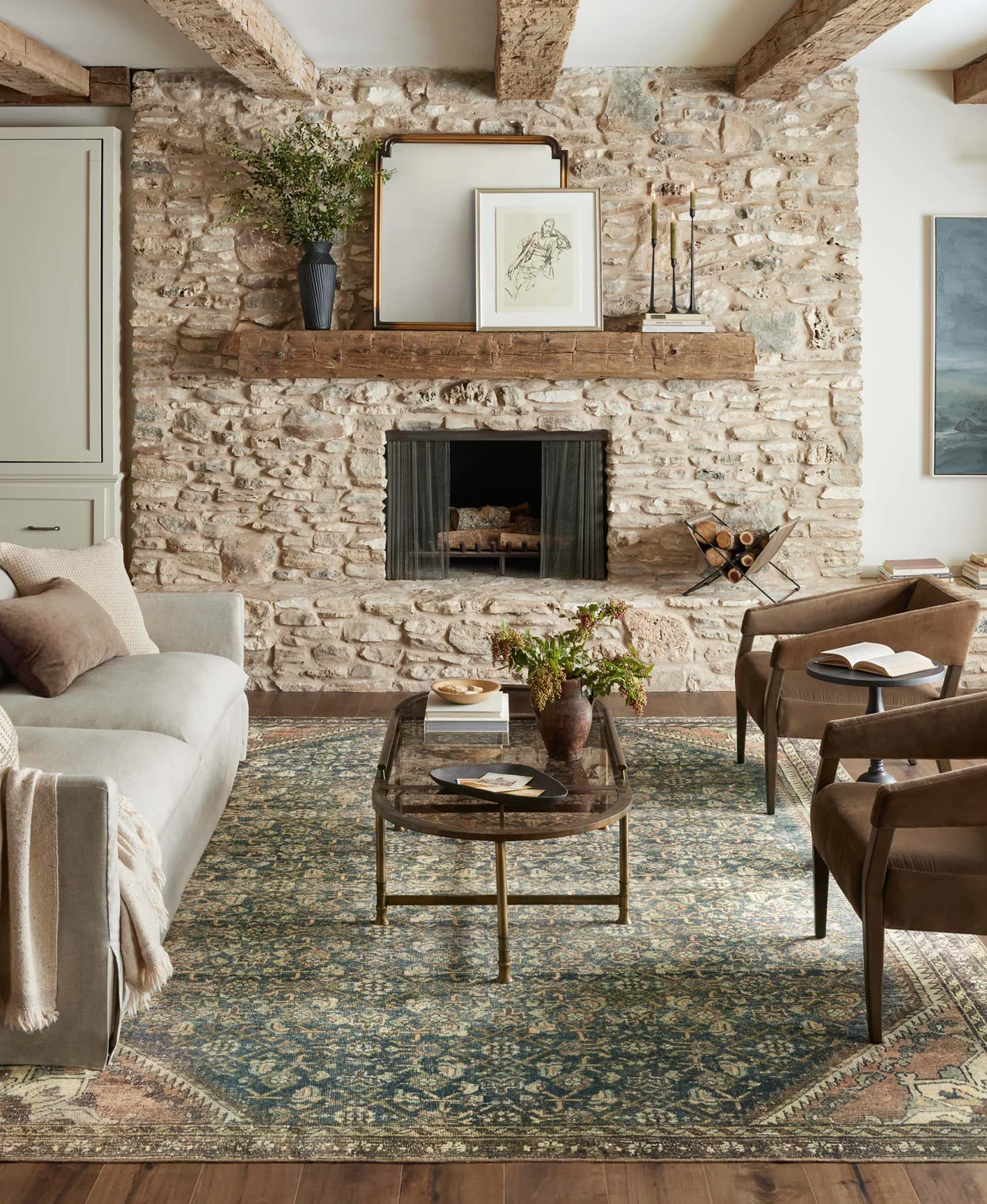 Banks Rug - Denim / Clay