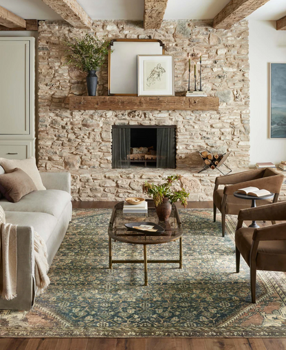 Banks Rug - Denim / Clay