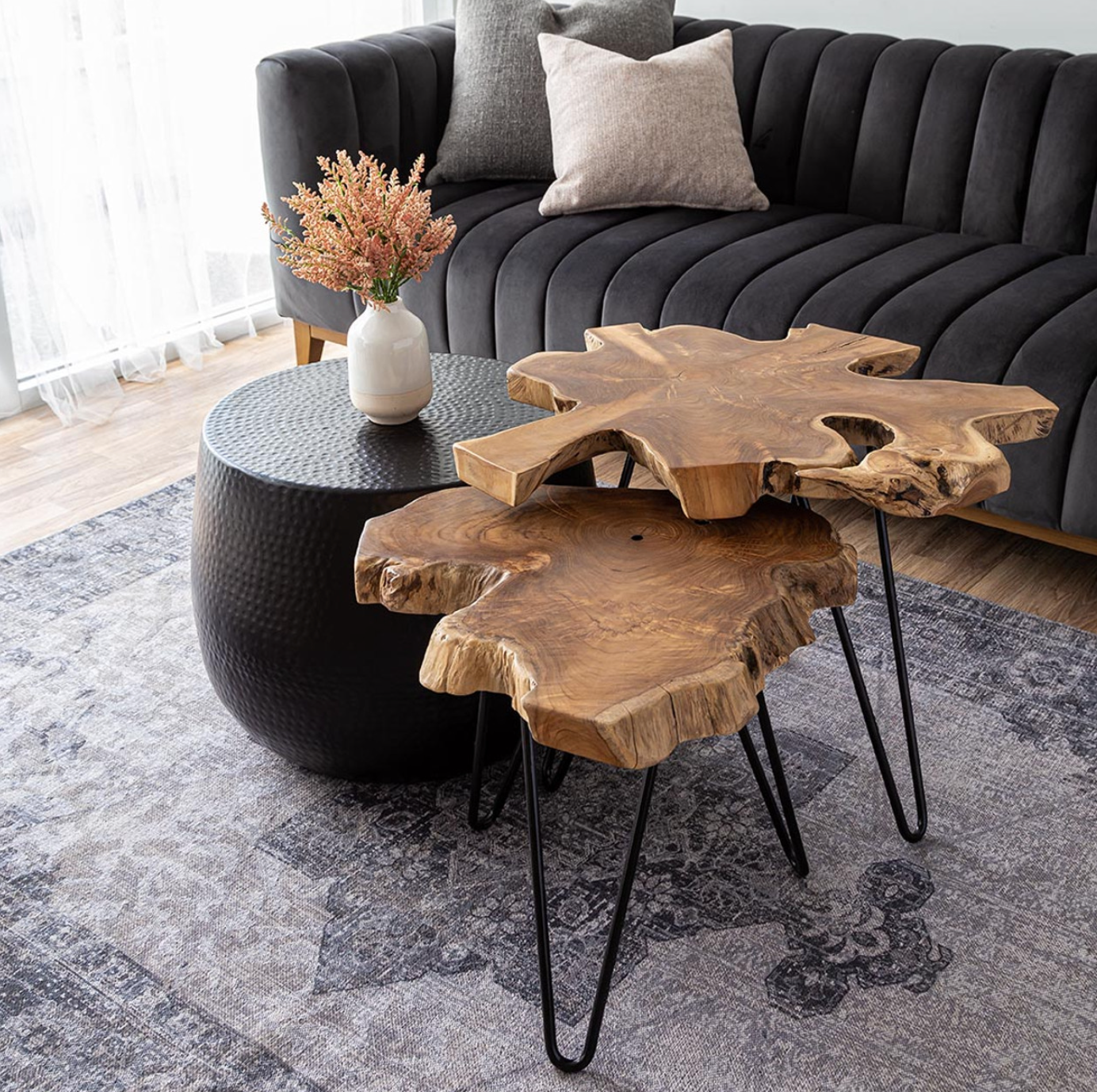 Natura Hairpin Nesting Side Table