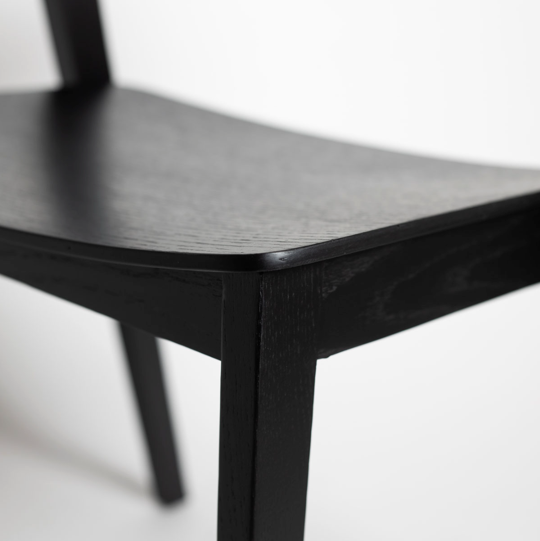Astrid Stackable Chair - Black