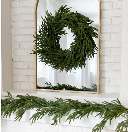 8ft Real Touch Faux Pine Garland