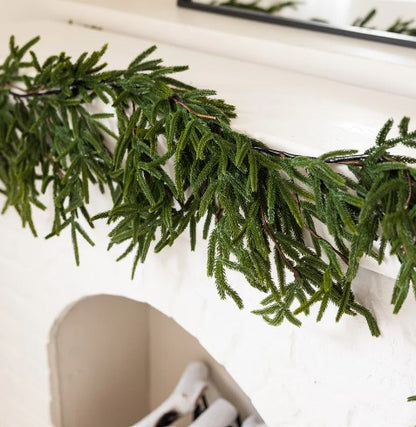 8ft Real Touch Faux Pine Garland
